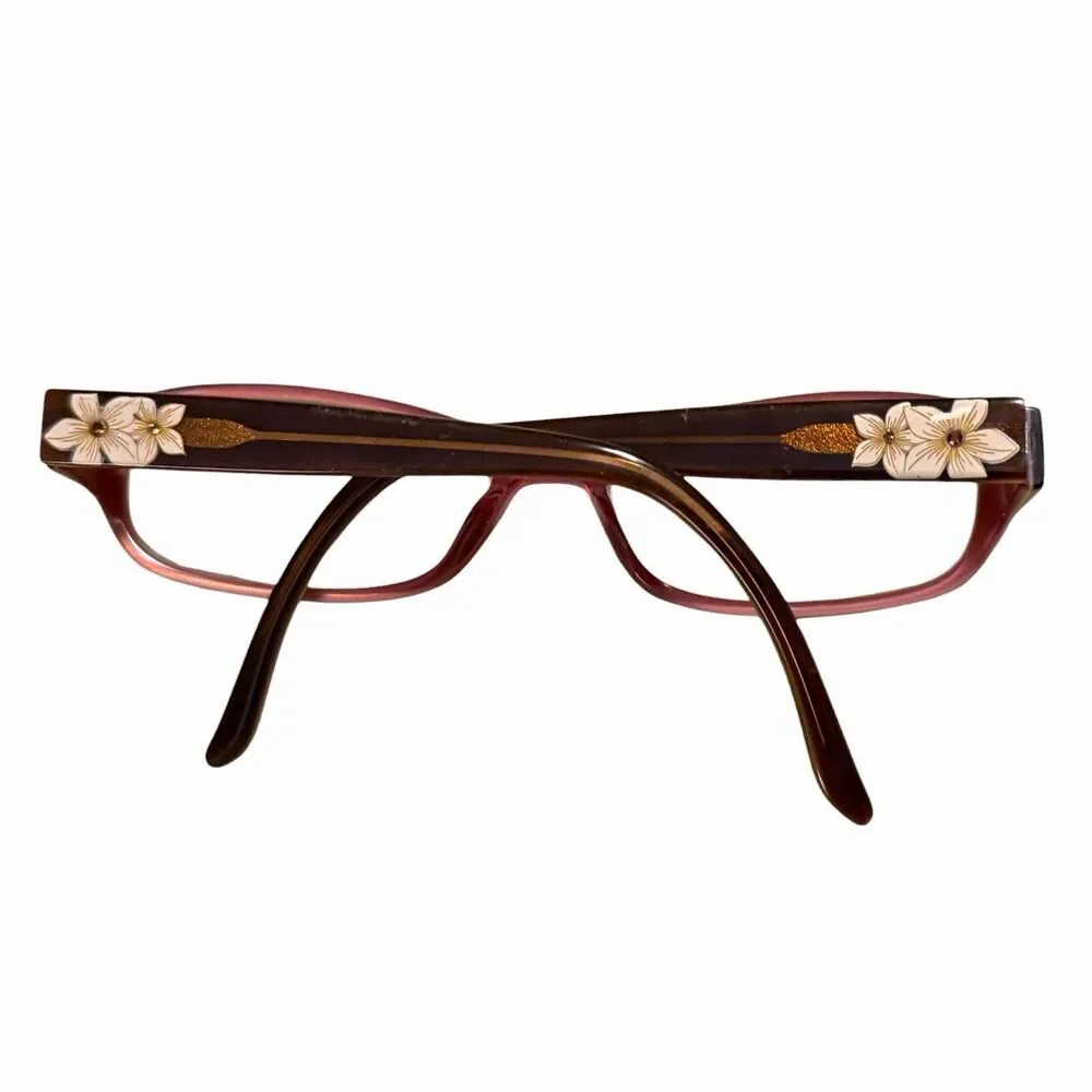 Karen Kane Eucalyptus Eyeglasses Frame Women's Brown Full Rim 53-16-135